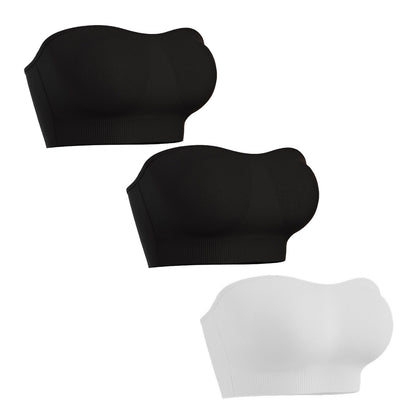 Womens Strapless Seamless Bandeau Bra