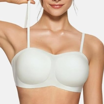 Womens Strapless Wireless Comfort Bra