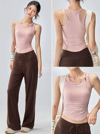 Womens Stretch Fitness Yoga Vest