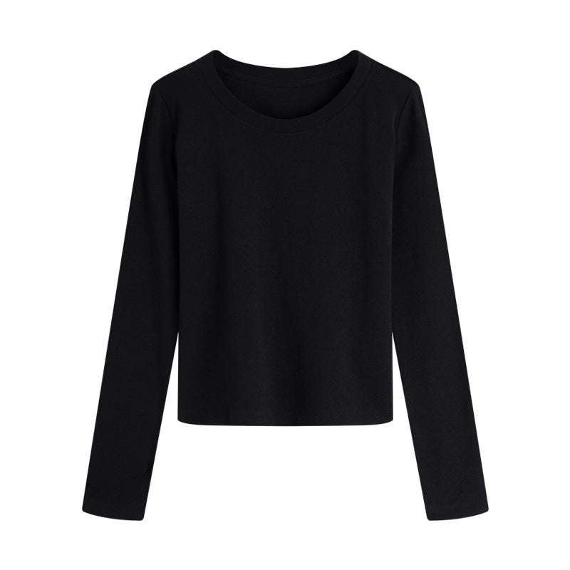 Womens Stretch Slim Fit Round Neck T-Shirt