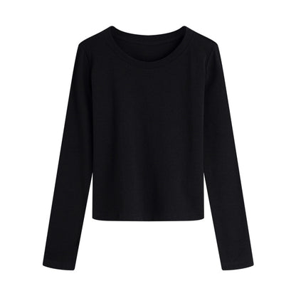 Womens Stretch Slim Fit Round Neck T-Shirt