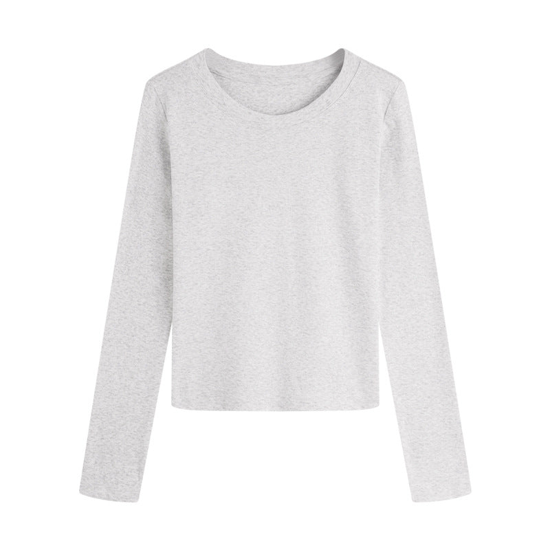 Womens Stretch Slim Fit Round Neck T-Shirt