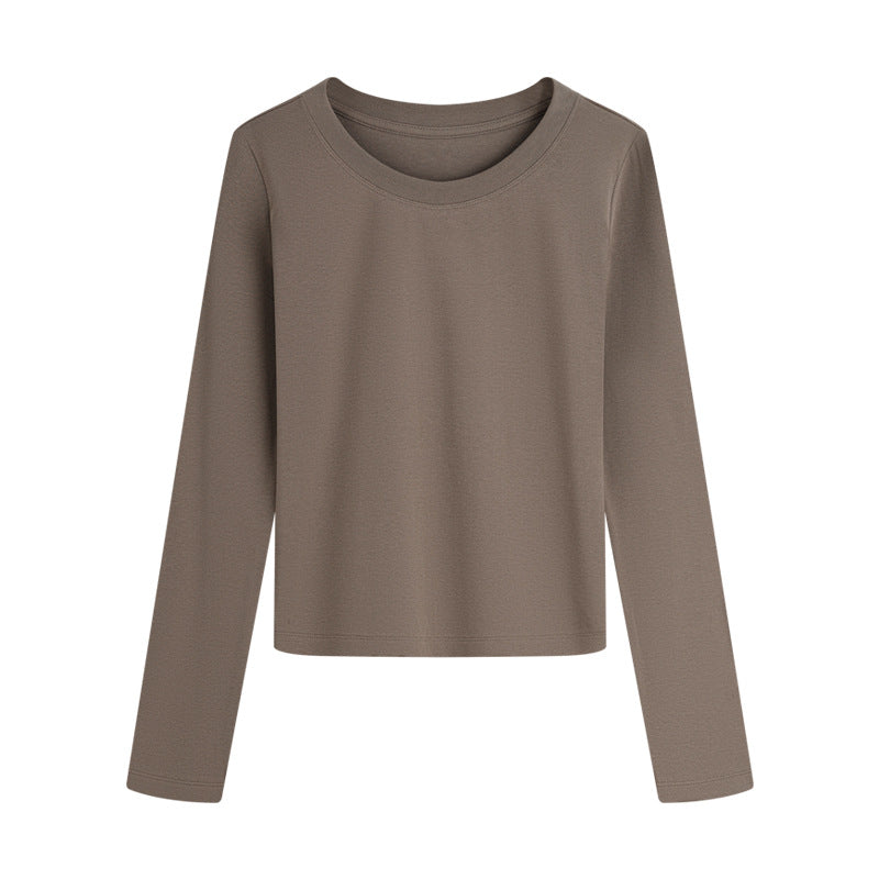 Womens Stretch Slim Fit Round Neck T-Shirt