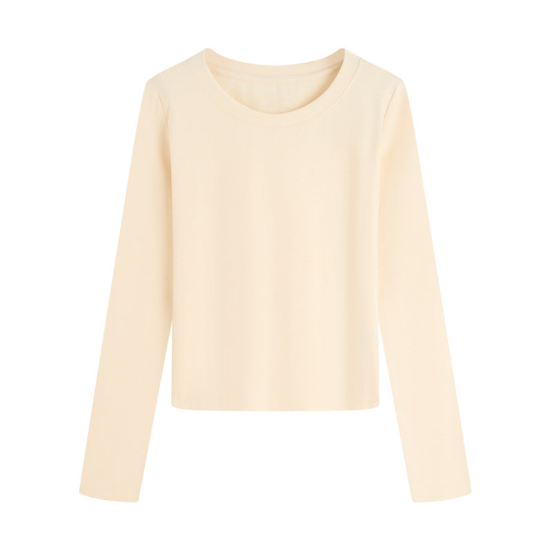 Womens Stretch Slim Fit Round Neck T-Shirt