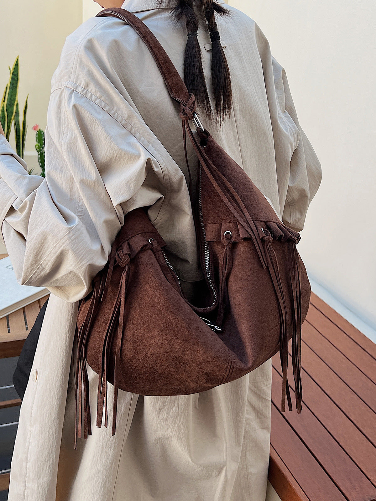 Womens Suede Bag