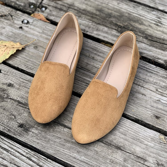 Womens Suede Flat Shoes