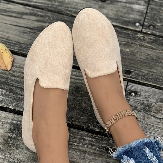 Womens Suede Flat Shoes
