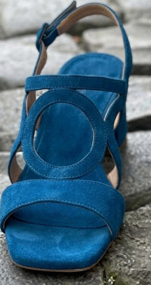 Womens Suede High Heeled Sandals
