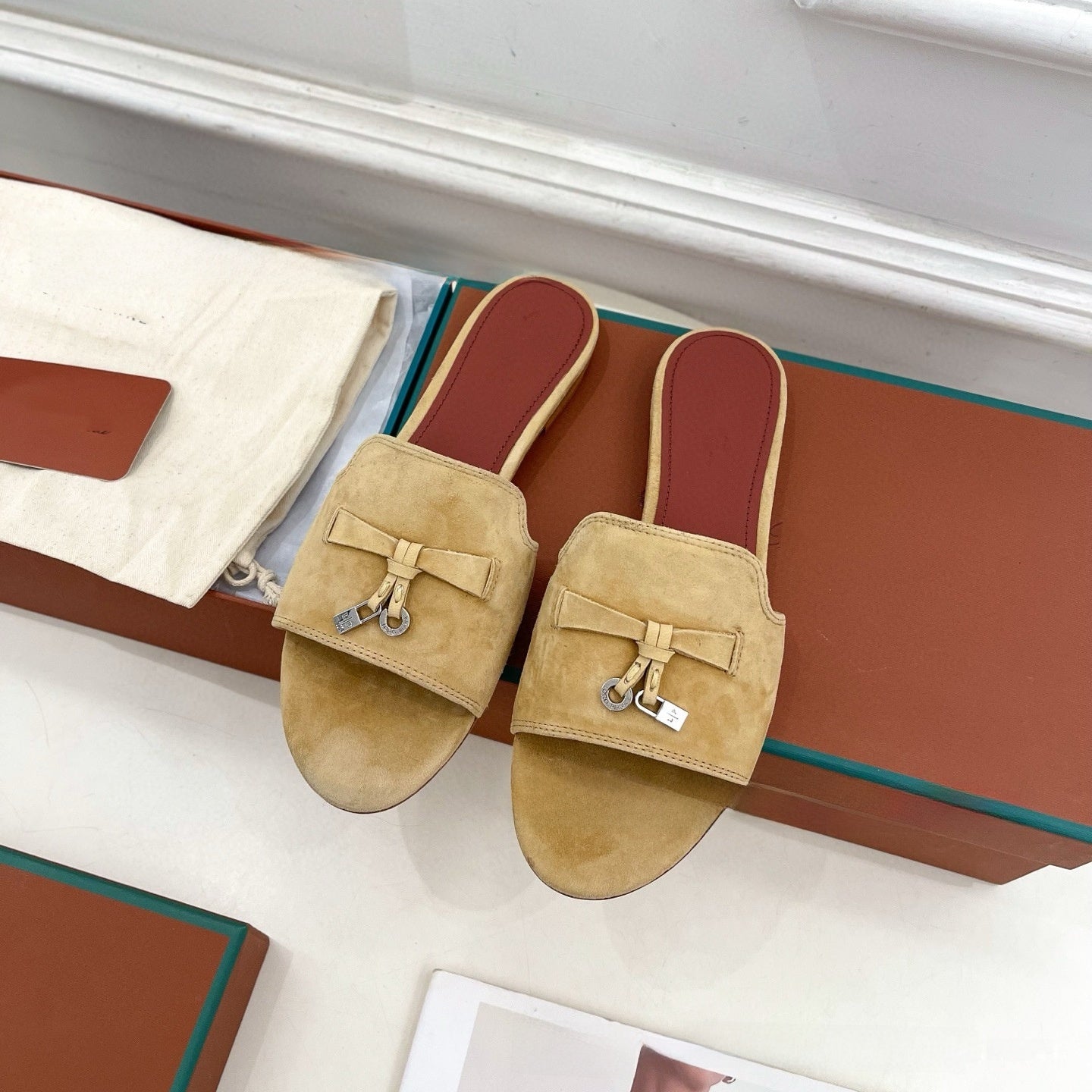 Womens Suede Tassel Sandals