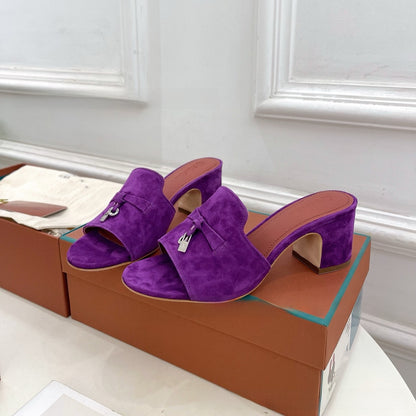 Womens Suede Tassel Sandals