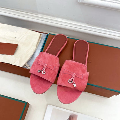 Womens Suede Tassel Sandals