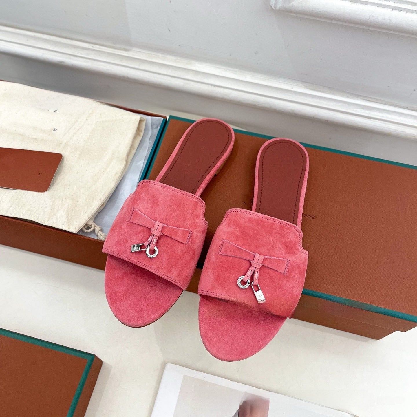 Womens Suede Tassel Sandals