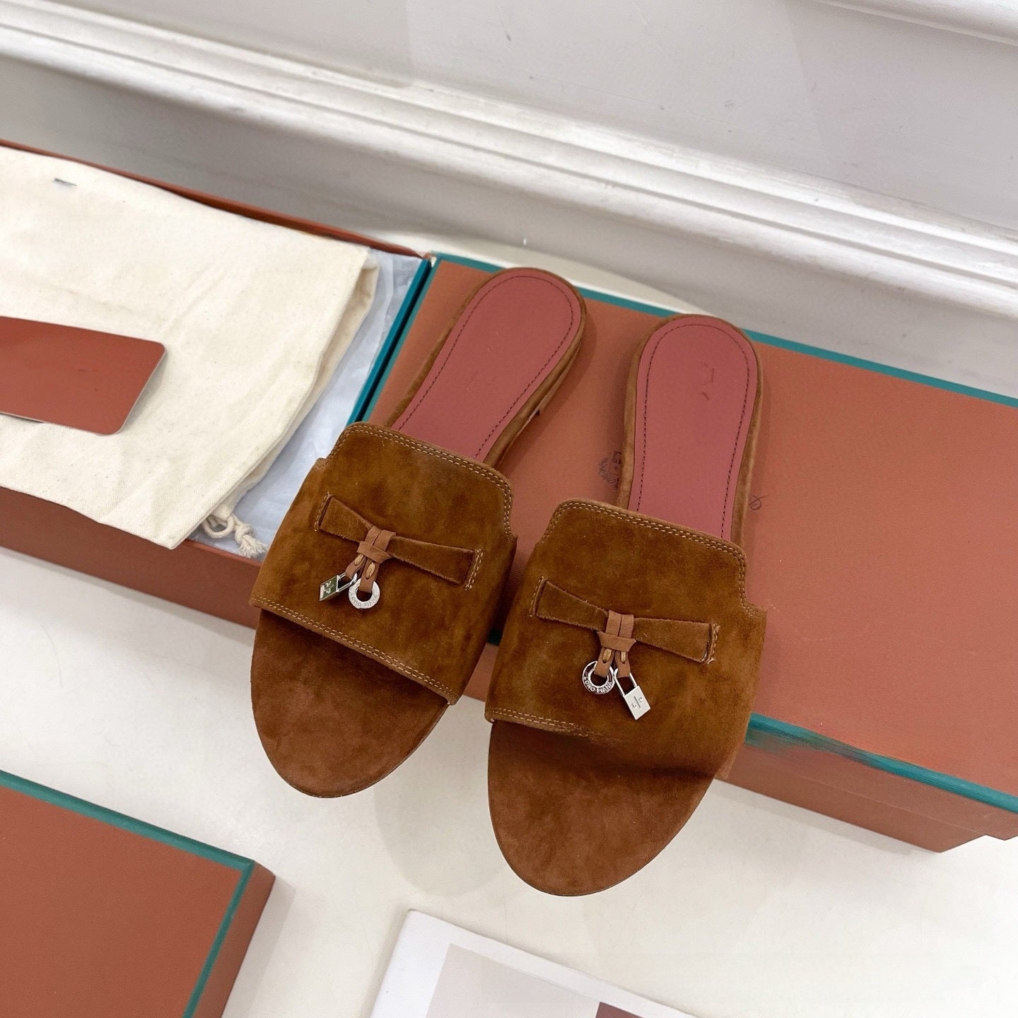 Womens Suede Tassel Sandals