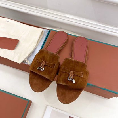 Womens Suede Tassel Sandals