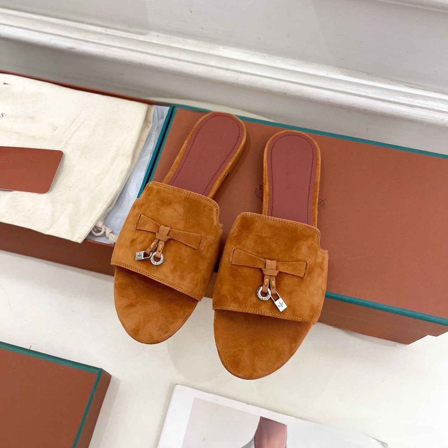 Womens Suede Tassel Sandals