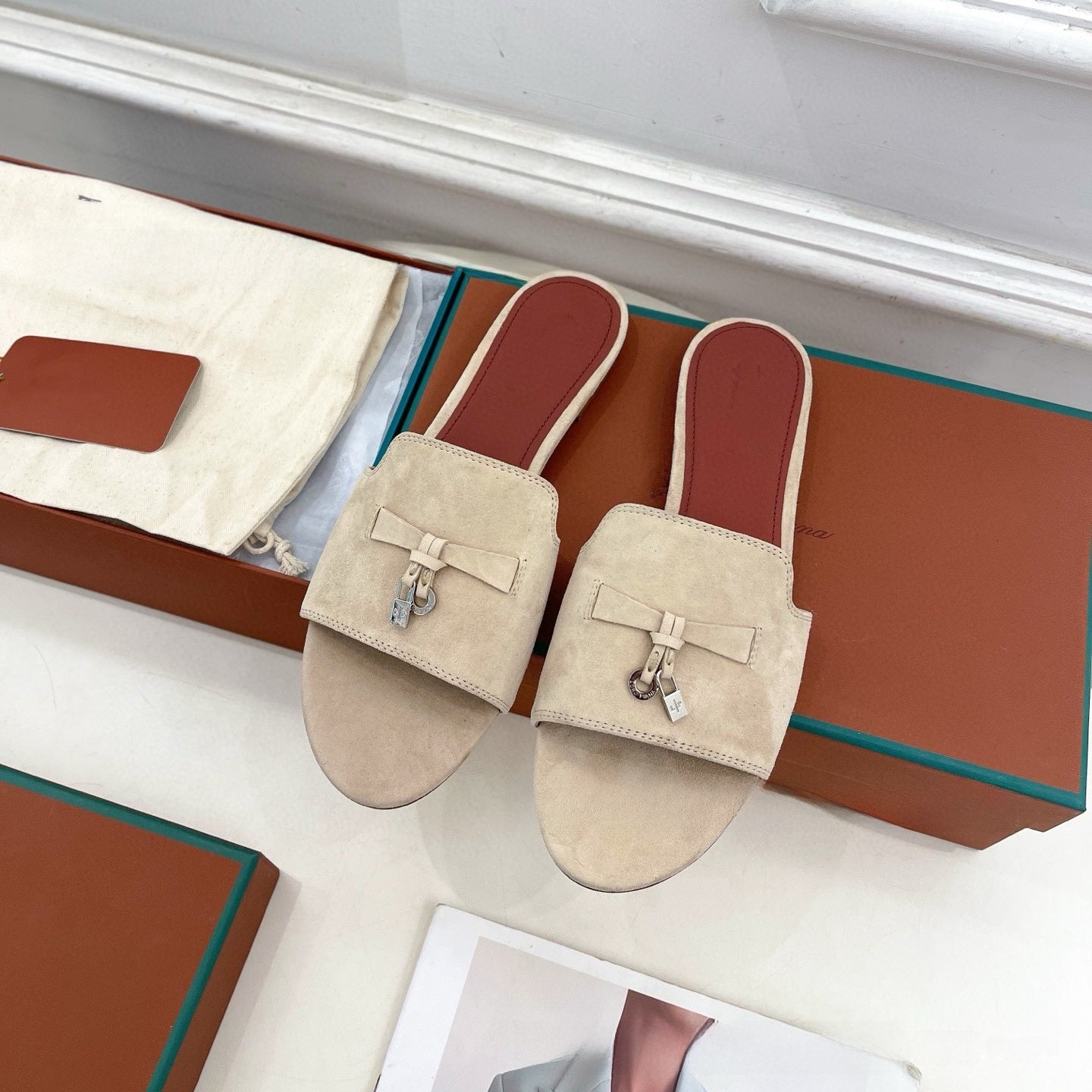 Womens Suede Tassel Sandals