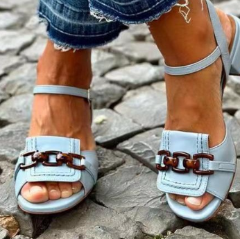 Womens Summer Buckle Sandals