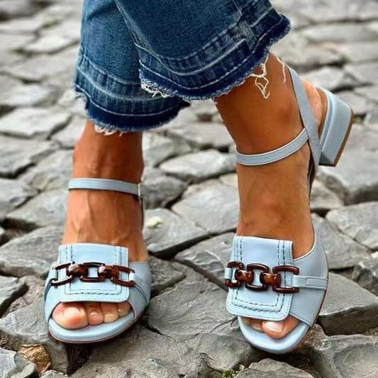 Womens Summer Buckle Sandals