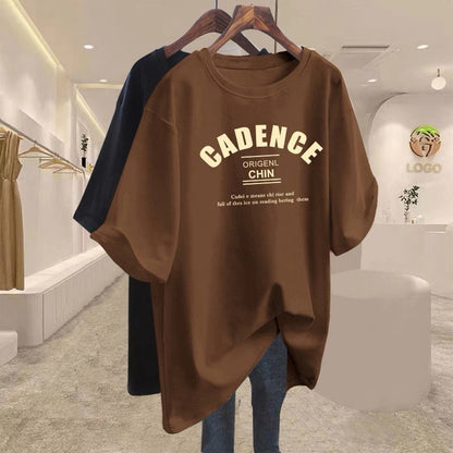 Womens Summer Short Sleeve Cotton Tshirt