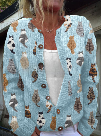 Womens Sweatshirt Cardigan