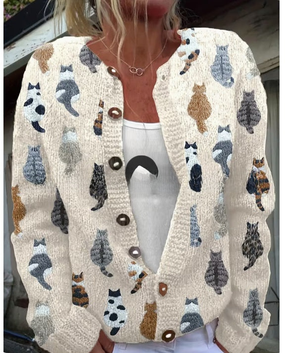 Womens Sweatshirt Cardigan