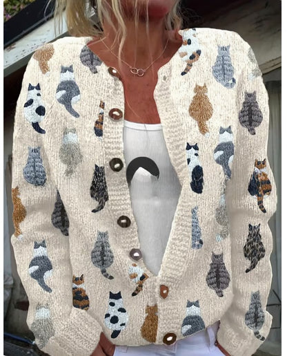 Womens Sweatshirt Cardigan