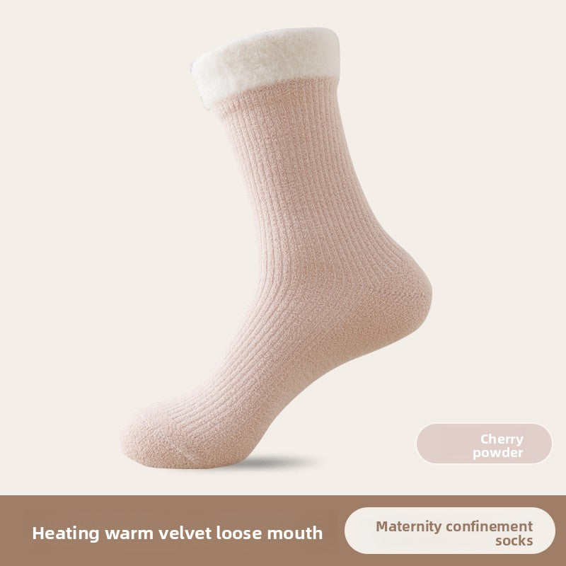 Womens Thermal Brushed Sleep Socks
