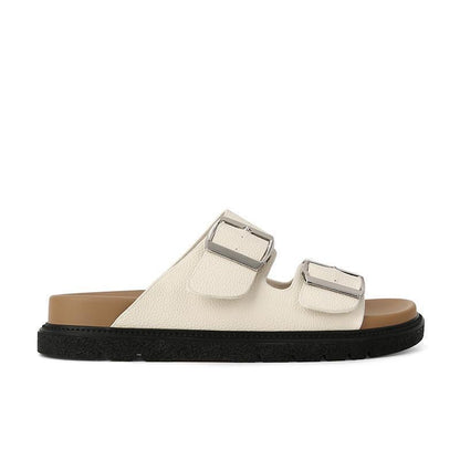 Womens Thick Sole Buckle Sandals