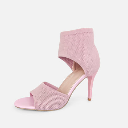 Womens Thin Heel Fish Mouth Sandals