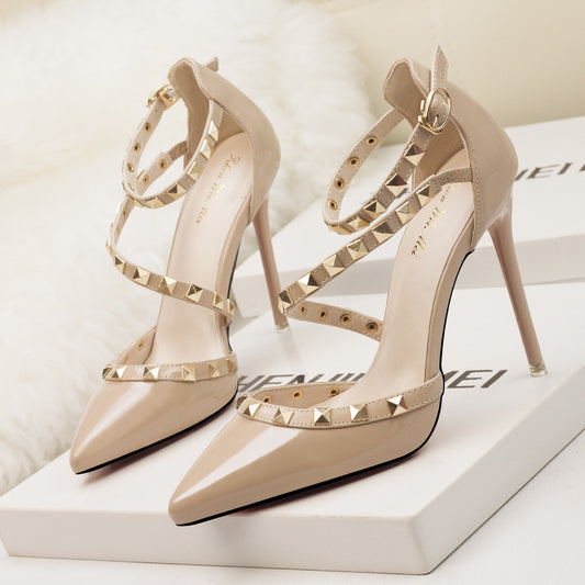Womens Thin Heel Sandals