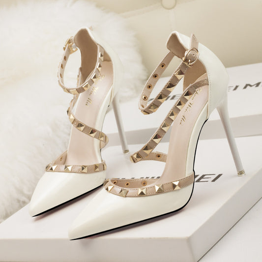 Womens Thin Heel Sandals