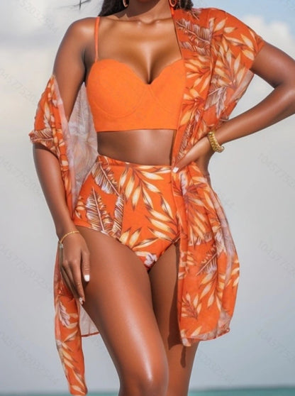 Womens Three Piece Swimsuit