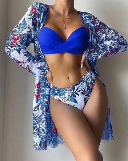 Womens Three-Piece Swimsuit Set