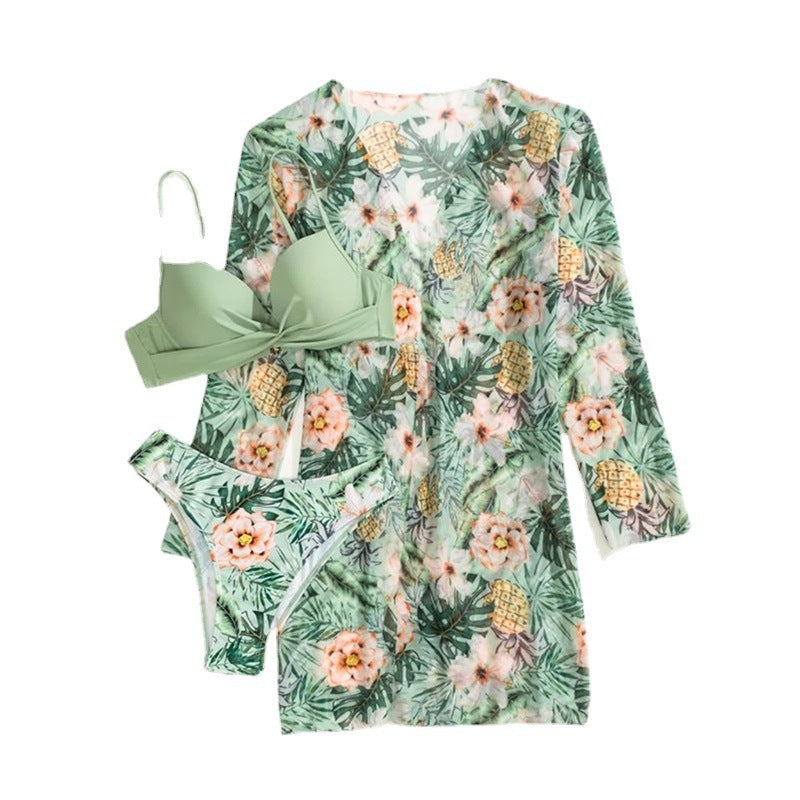 Womens Three-Piece Swimsuit Set