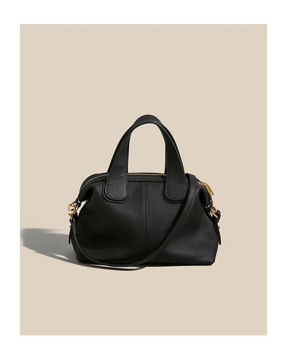 Womens Top-Layer Cowhide Dumpling Handbag