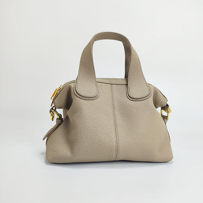 Womens Top-Layer Cowhide Dumpling Handbag