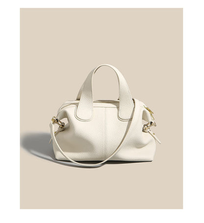 Womens Top-Layer Cowhide Dumpling Handbag