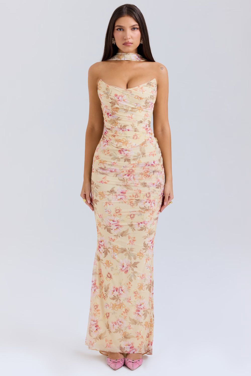 Womens Tube Top and Pencil Skirt Set