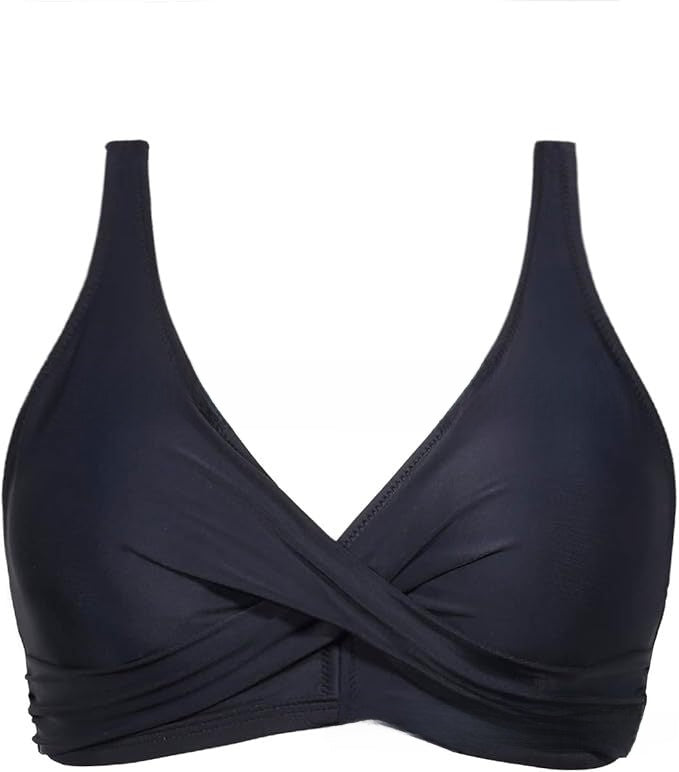 Womens Two Piece Solid Color Bikini Swimsuit