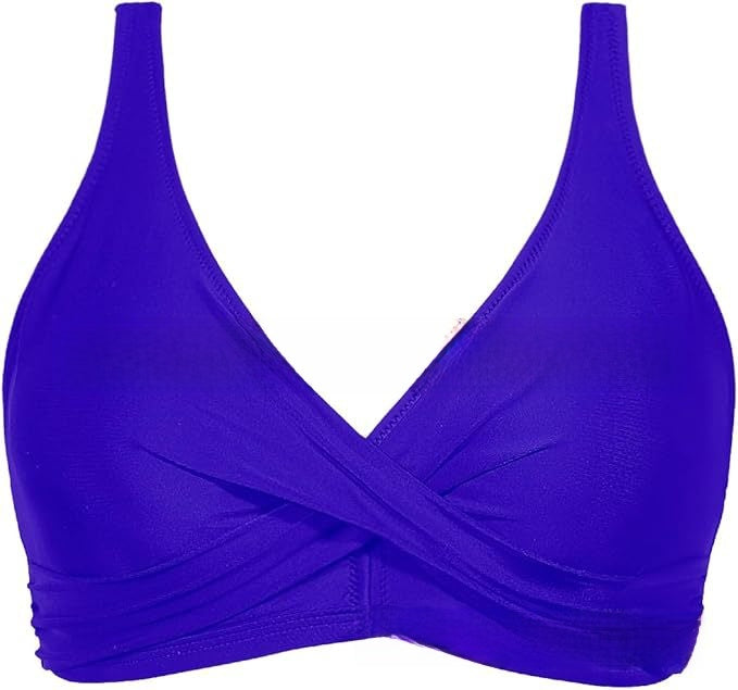Womens Two Piece Solid Color Bikini Swimsuit