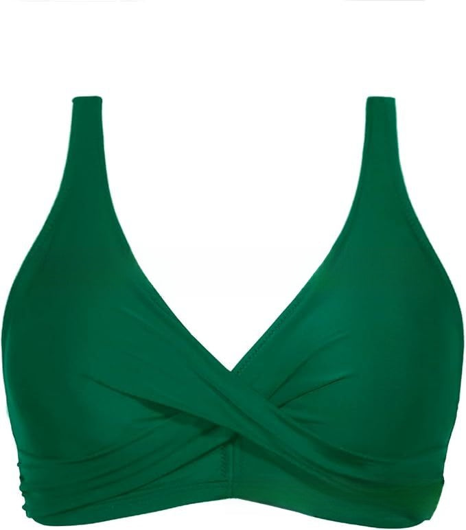 Womens Two Piece Solid Color Bikini Swimsuit