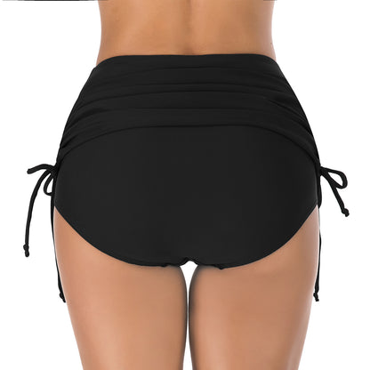 Womens Two-Piece Swim Dress Adjustable High-Waisted Quick-Dry Swimsuit