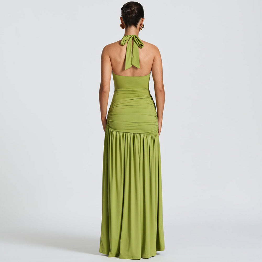 Womens Two-Piece Swimsuit with Slit Dress
