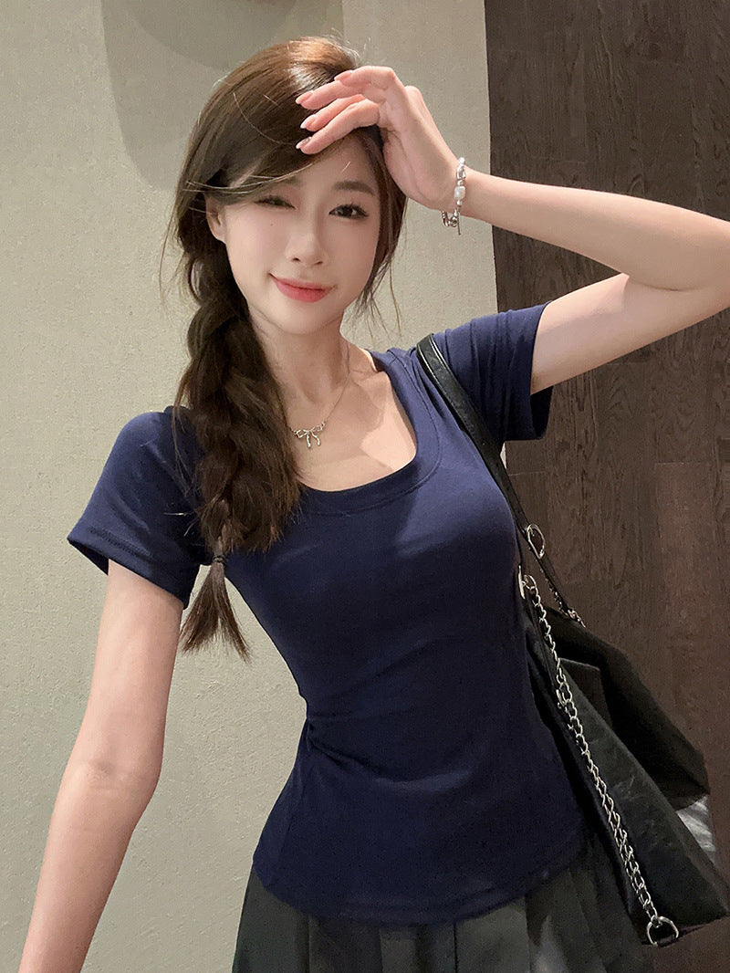 Womens U-Neck Short-Sleeve T-Shirt