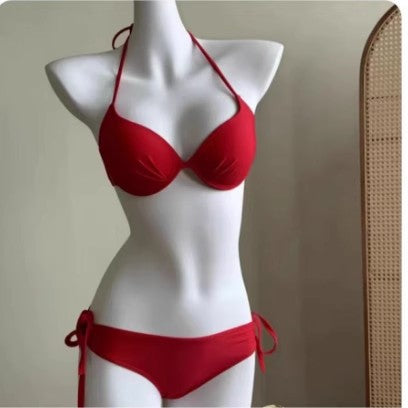Womens Underwire Bikini Swimsuit Three-Piece Set