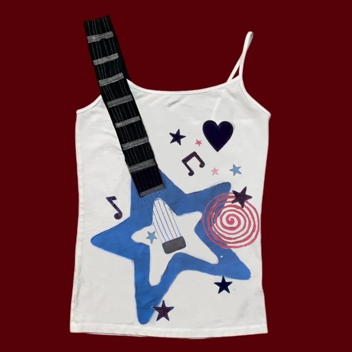 Womens V-Neck Digital Print T-Shirt
