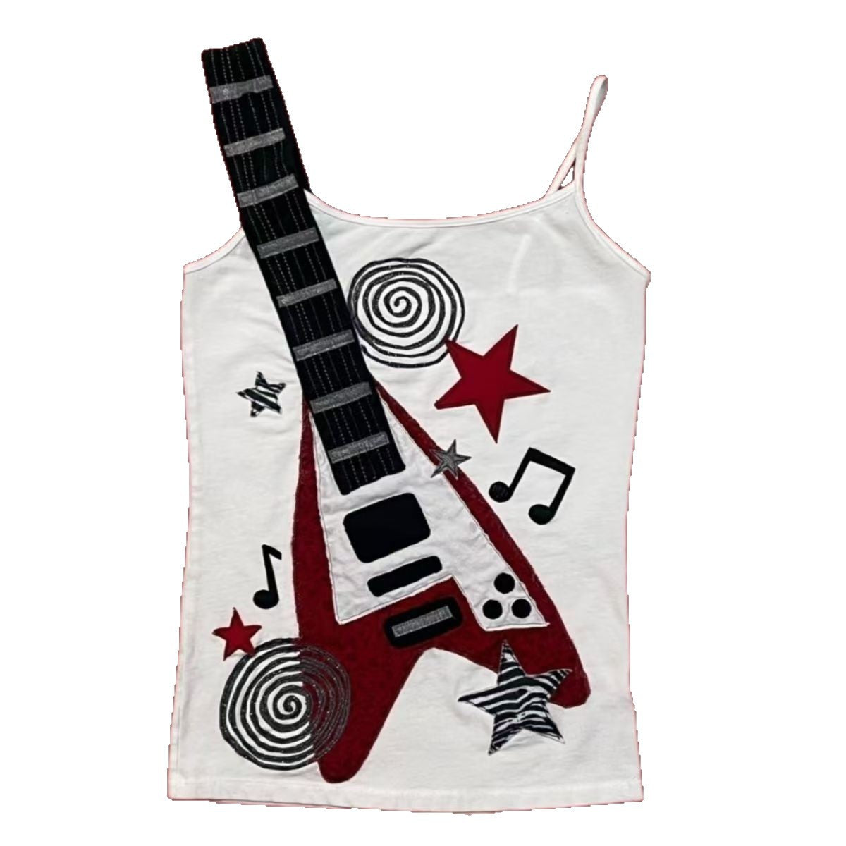 Womens V-Neck Digital Print T-Shirt