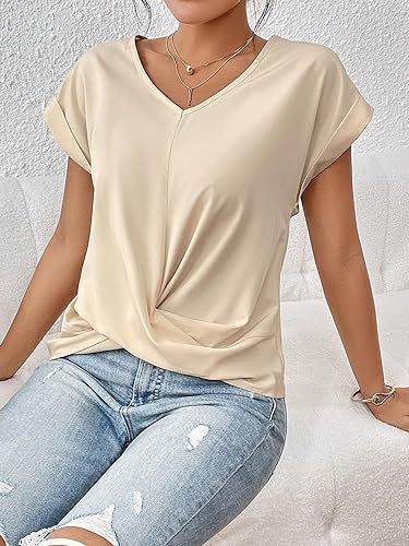 Womens V-Neck Short Sleeve T-Shirt