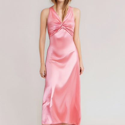 Womens V-Neck Slim Fit Dress