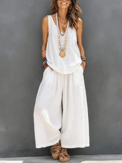 Womens V-Neck Vest and Pants